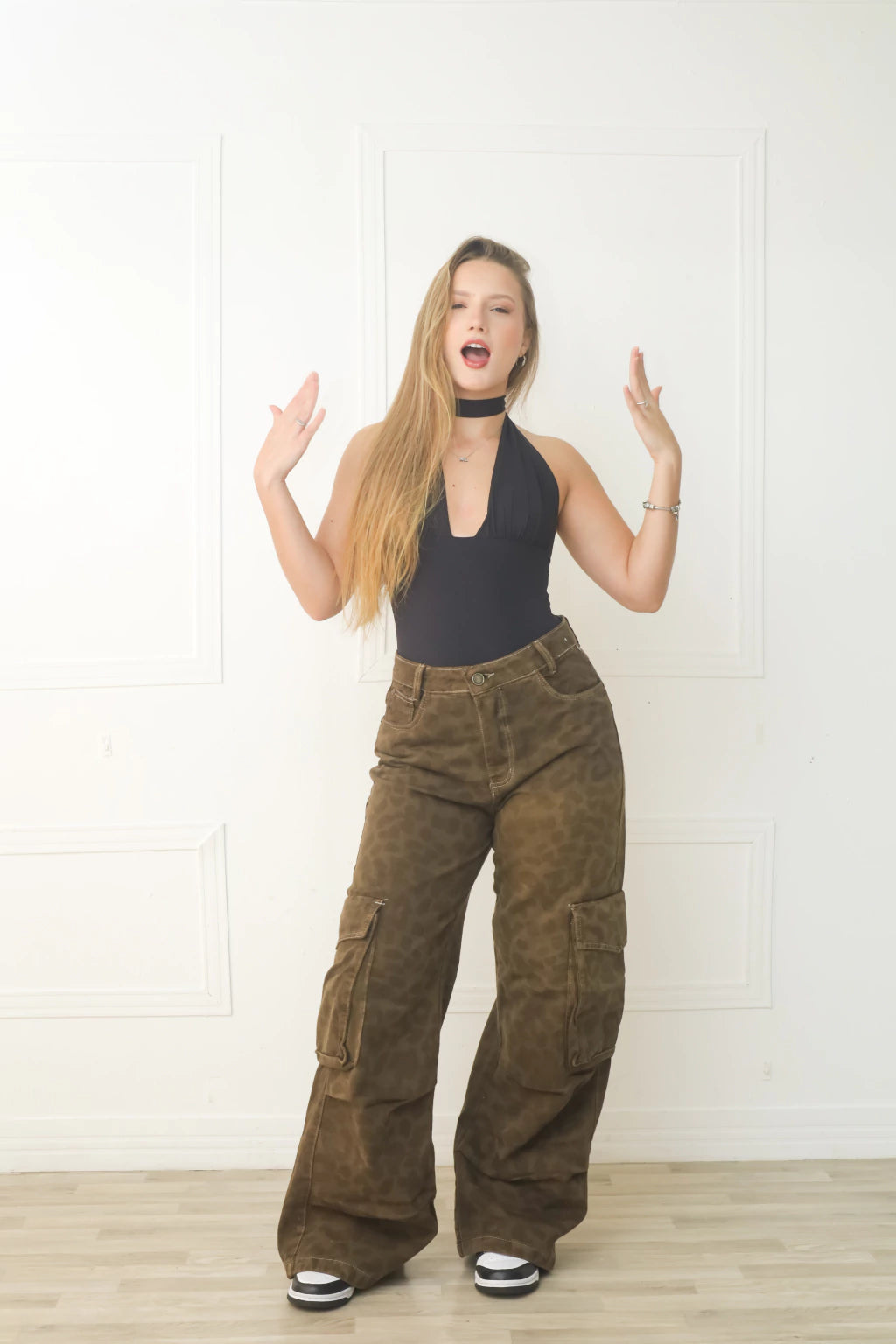 Calça Wide Leg - Oncinha - Image 4